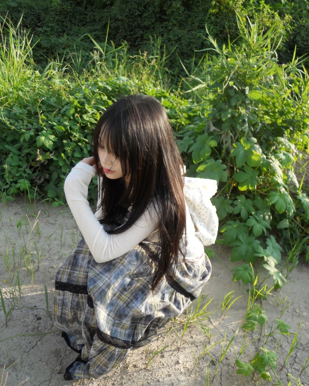 原宿復古風格子半身裙｜2 colors