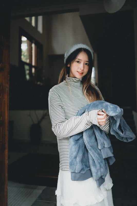 小企領條紋滾邊打底｜5色入