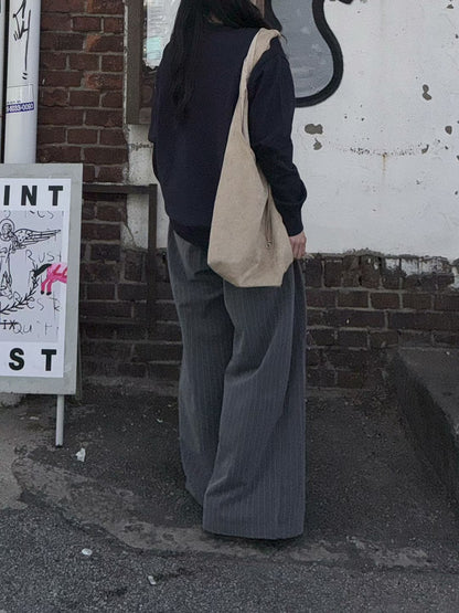 KR麂皮中容量單肩包｜3色入