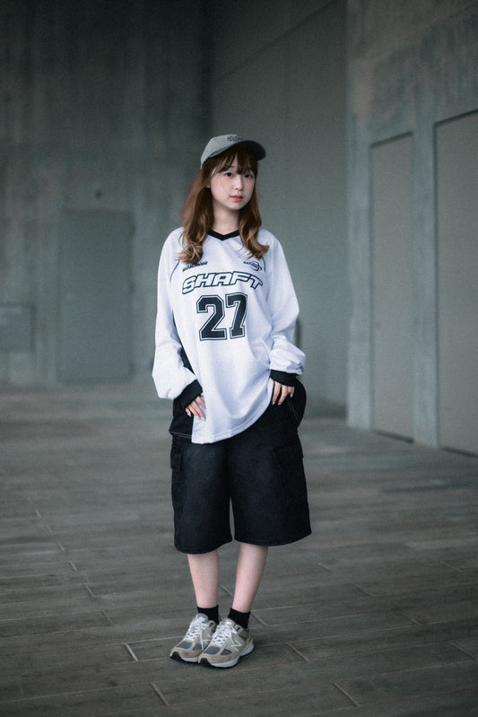 洗水灰則口袋6分牛仔褲｜1色入