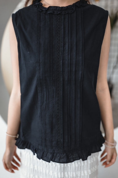 好襯⸜ ෆ ⸝‍ Ruffle壓褶背心｜3色入