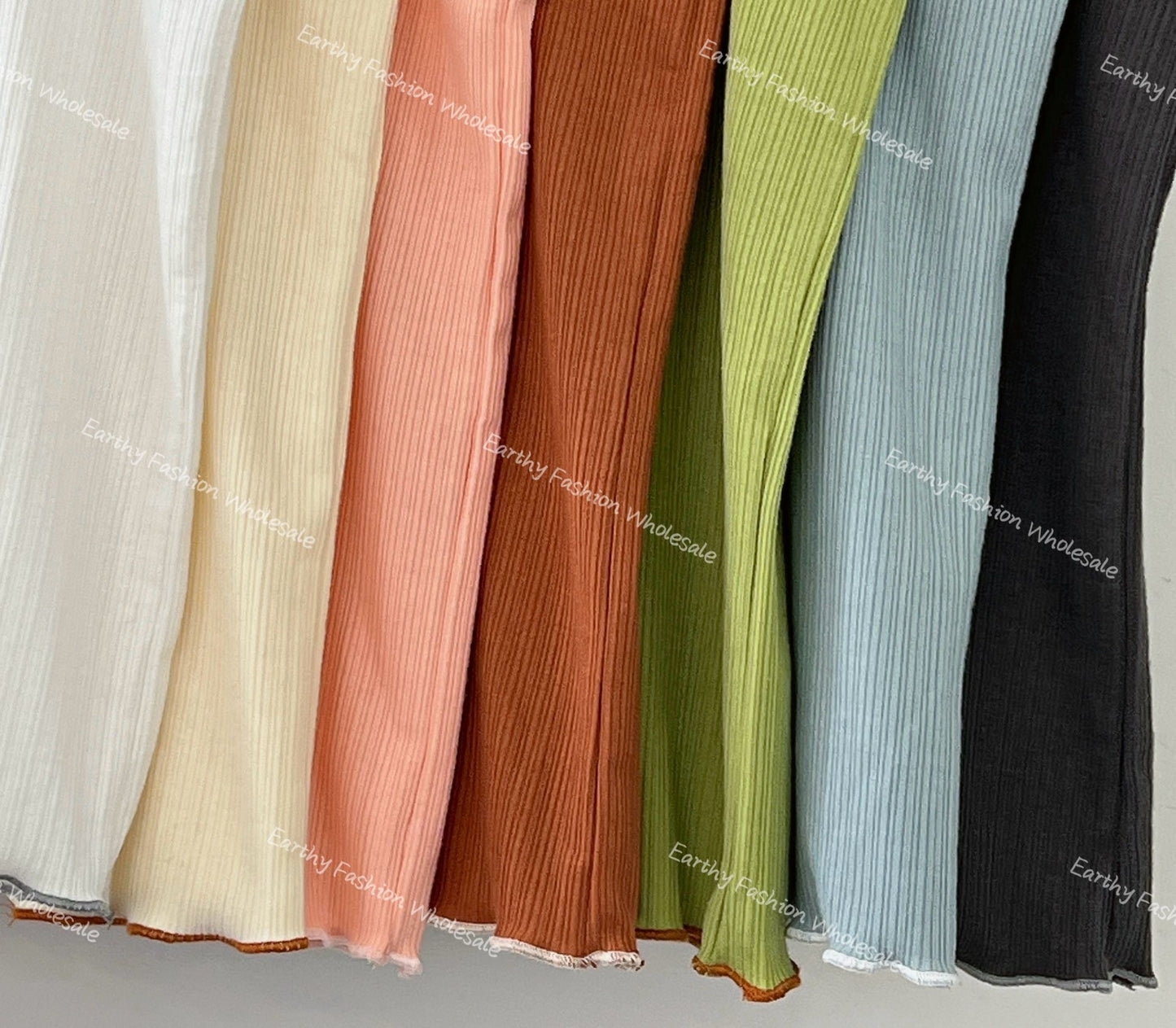 七彩🌈 百搭撞色木耳邊背心｜7色入