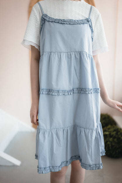 活力.ᐟ‪‪‬.ᐟ‪‪‬ Ruffle 蛋糕連身裙｜3色入