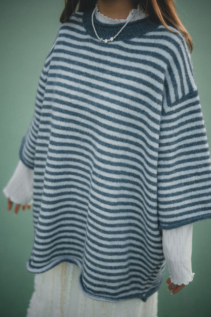 春季🍃 中袖捲捲邊毛衣｜6色入