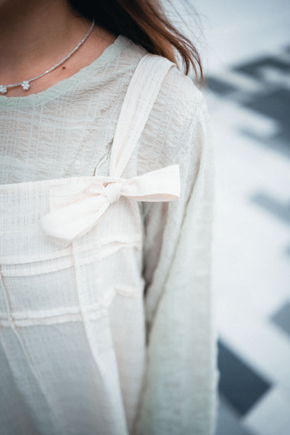 壓褶格格▫️綁帶慵懶風OPS｜3色入