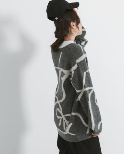 超靚必入😭❣️線描蝴蝶結針織外套｜3色入