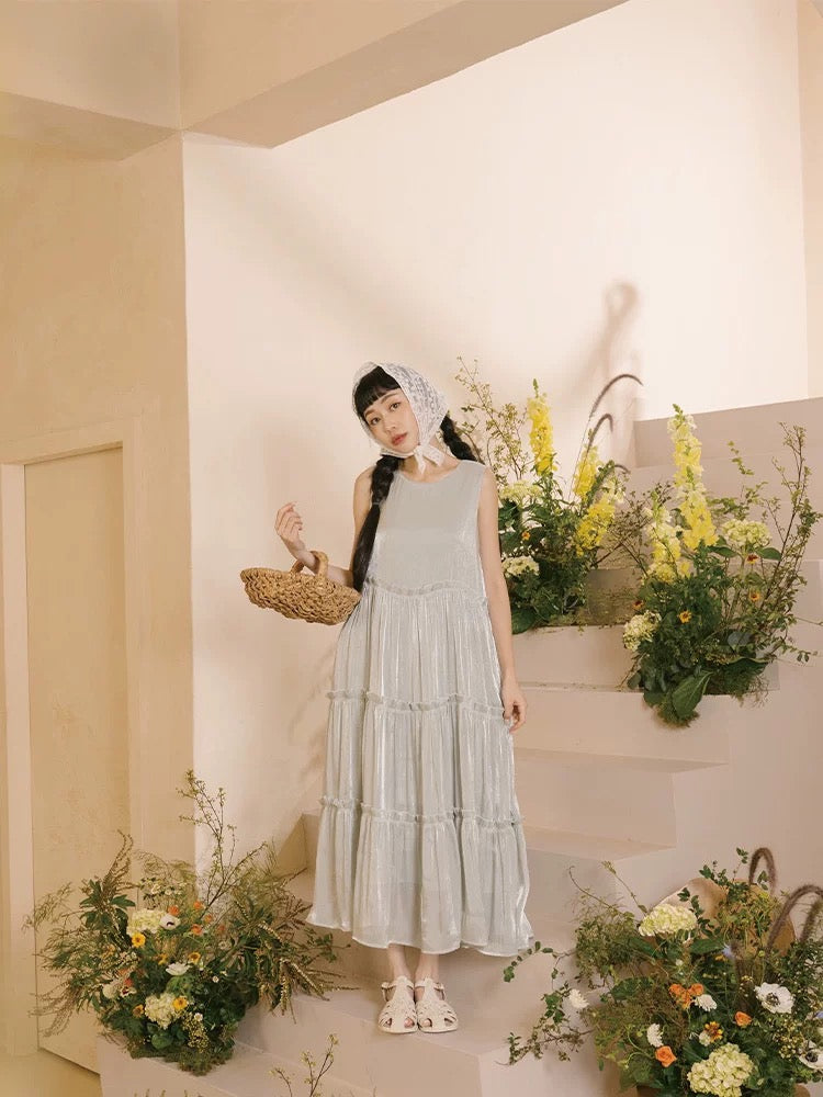 細絲光澤荷葉蛋糕造型OPS｜2色入