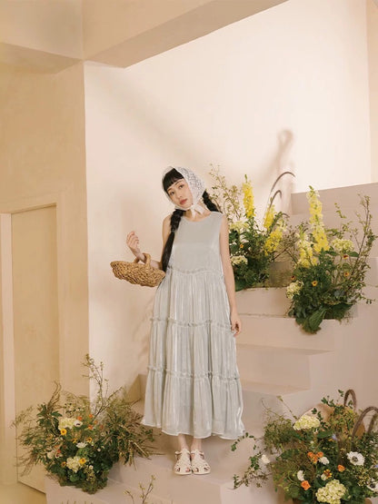 細絲光澤荷葉蛋糕造型OPS｜2色入