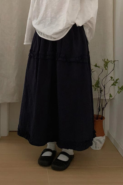 雙層Ruffle花苞泡泡裙｜3色入