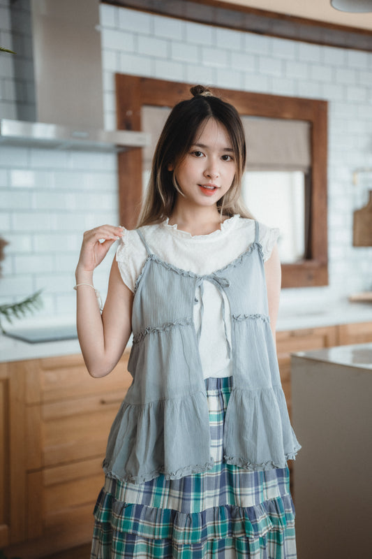 • 點點Dot Dot • Ruffle背心｜2色入