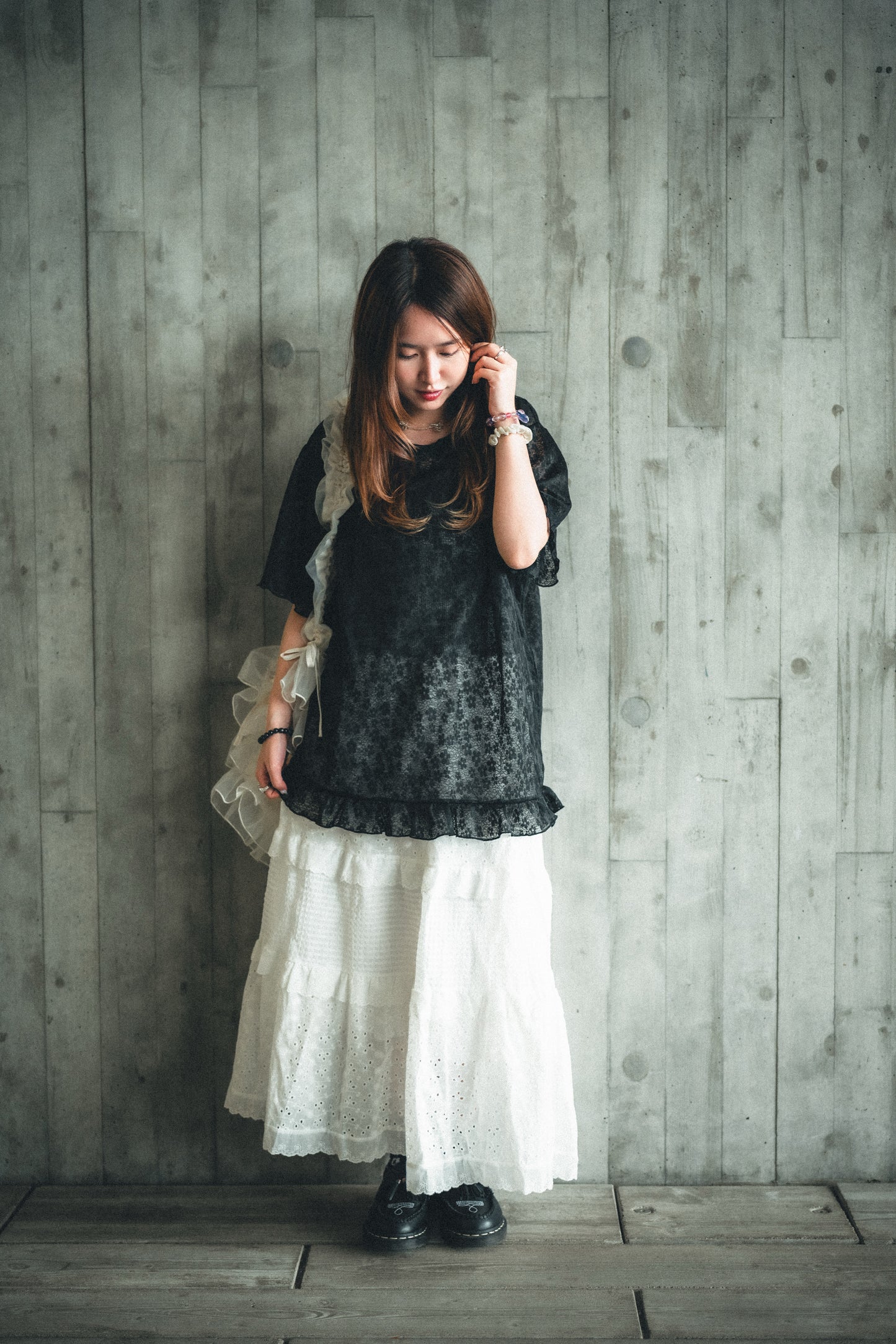 多pattern! 層層小通花sk｜1色入