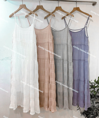 波浪紗紗吊帶OPS｜4色入