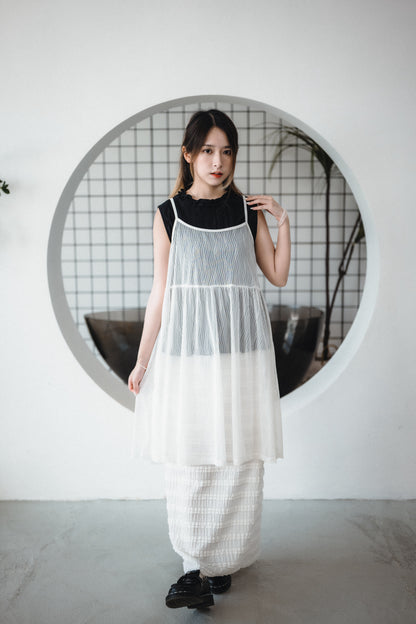 好襯⸜ ෆ ⸝‍ Ruffle壓褶背心｜3色入