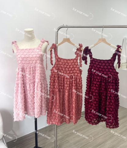 [新色加入！✨] 菱角蘇蘇綁帶連身裙｜7色入