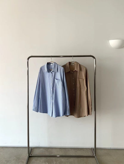 上班！直條紋襯衫｜2色入