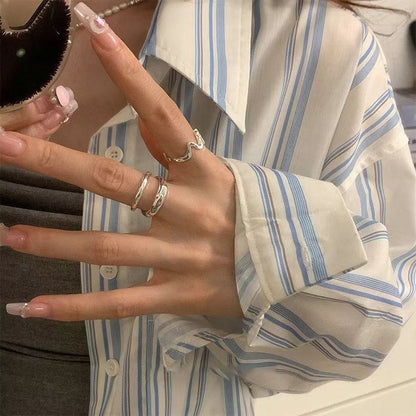 簡約冷淡風戎指set｜1色入