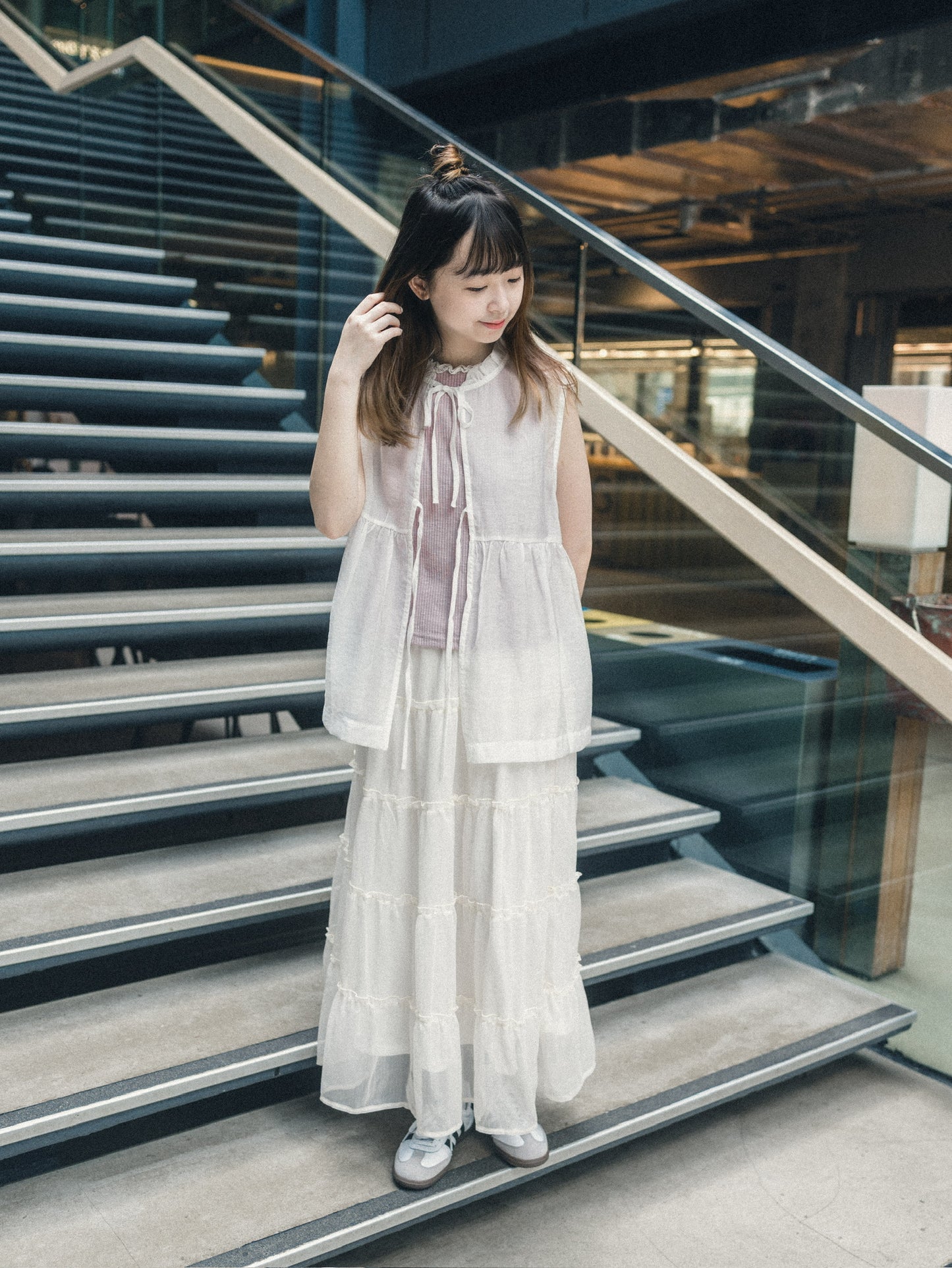 Ruffle領透透綁帶背心｜4 colors