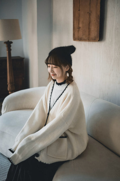 Double波浪暗紋top｜3色入