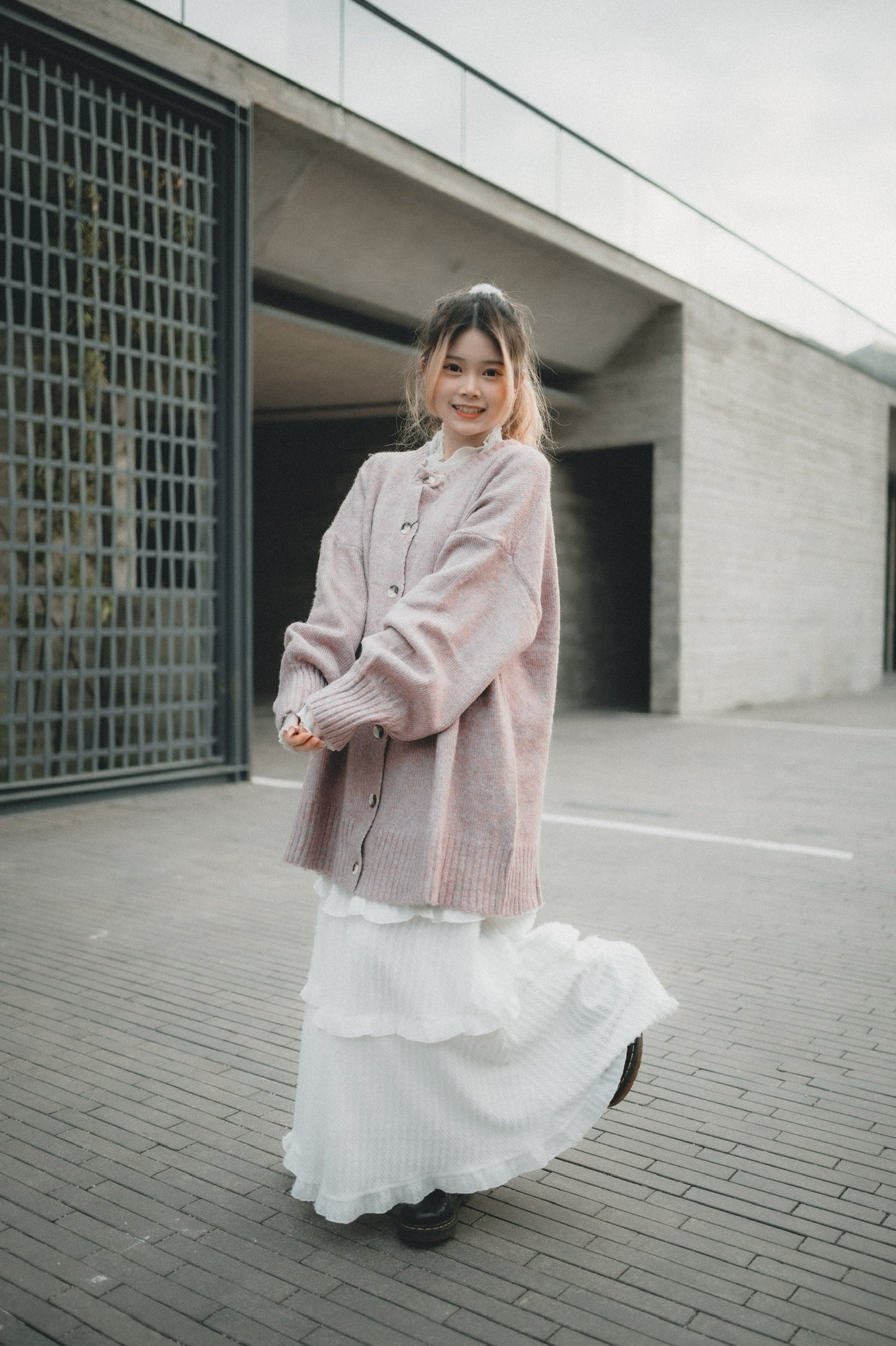 [人氣斷貨款！]毛毛感soso荷葉蛋糕裙｜3色入