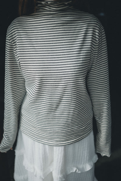 小企領條紋滾邊打底｜5色入