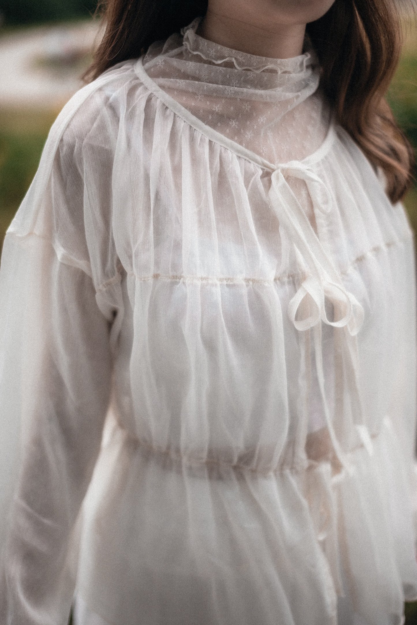 [新色加入🧊] 小雪花透膚捲邊內搭TOP｜3色入