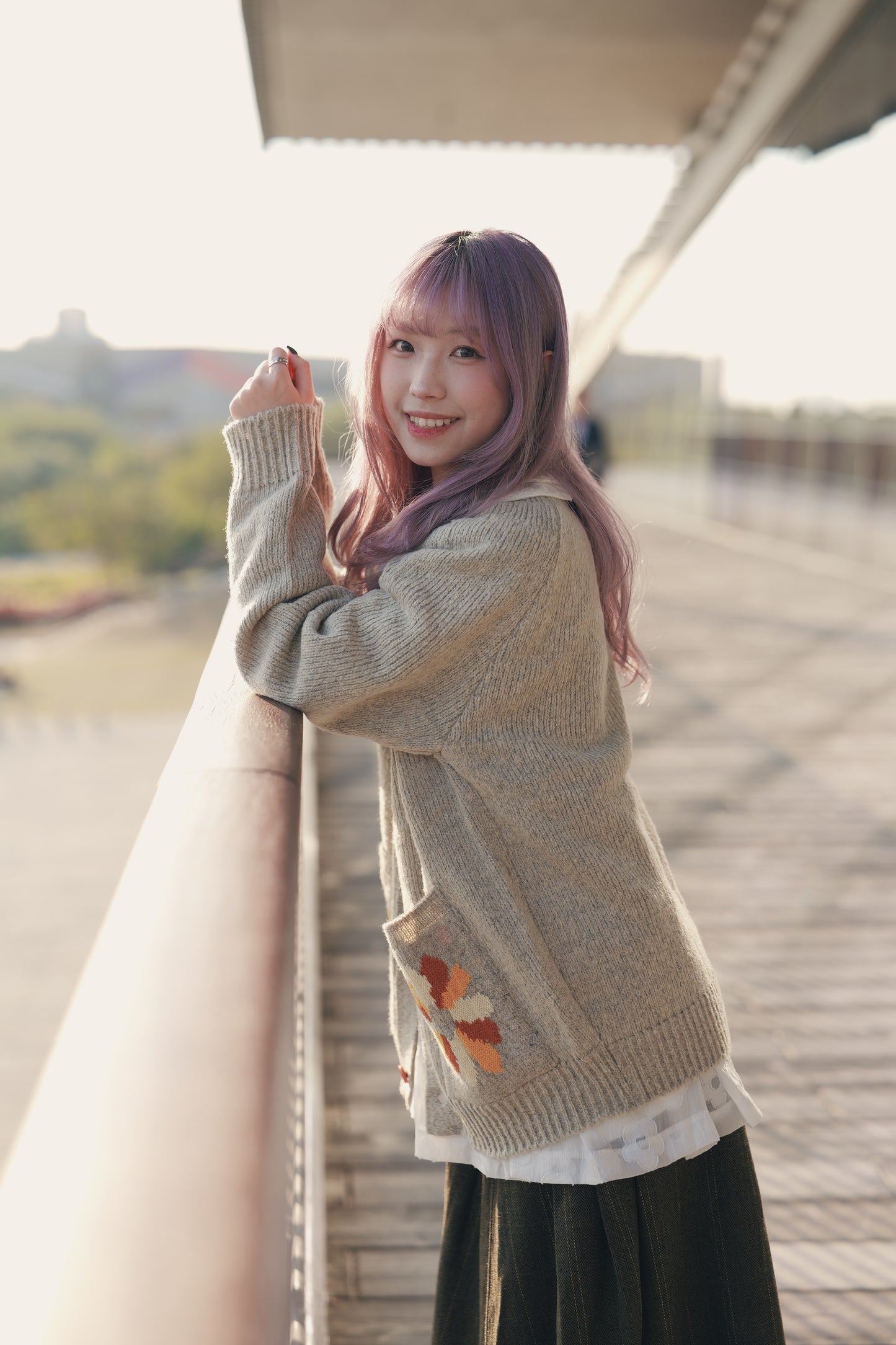 retro flower cardigan｜4色入