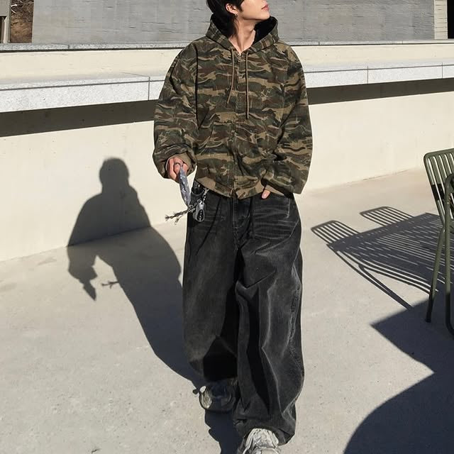 Unisex洗水燈芯絨氣球褲｜3色入