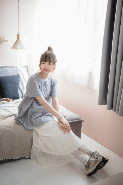 百搭の娃娃開鈕短袖襯衫🧸｜3色入