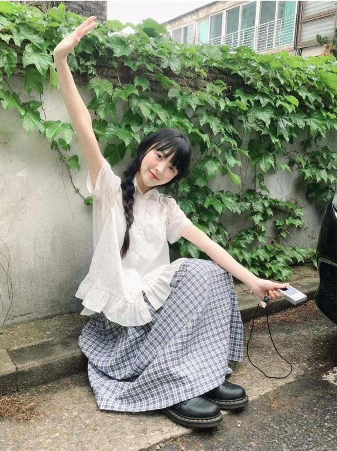 少女娃娃領荷葉邊襯衫｜2色入