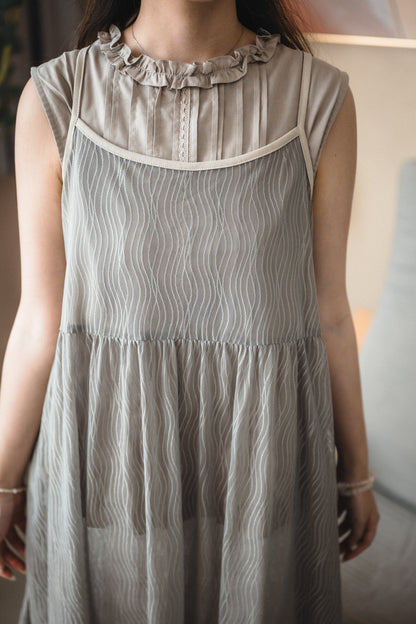 好襯⸜ ෆ ⸝‍ Ruffle壓褶背心｜3色入