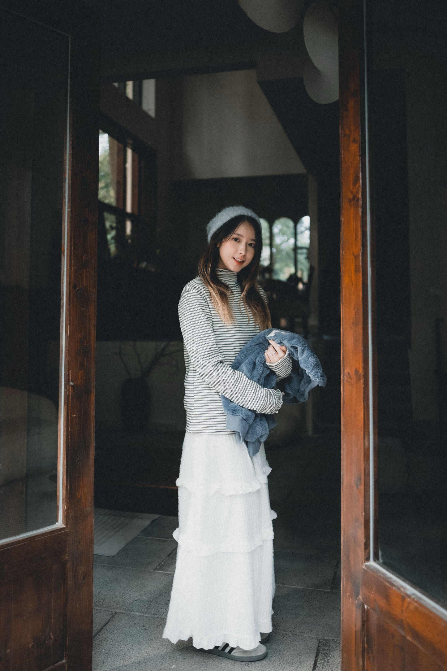 小企領條紋滾邊打底｜5色入