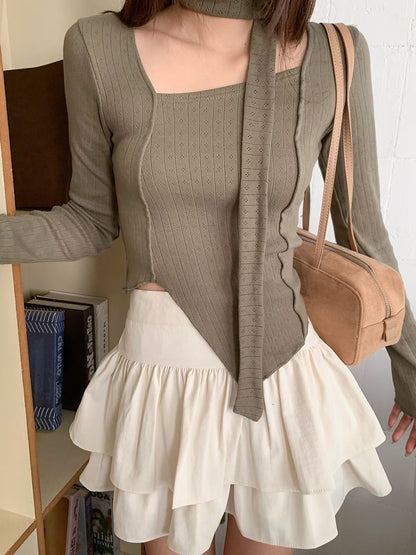Double Layer Cakey Skirt🧁｜3色入