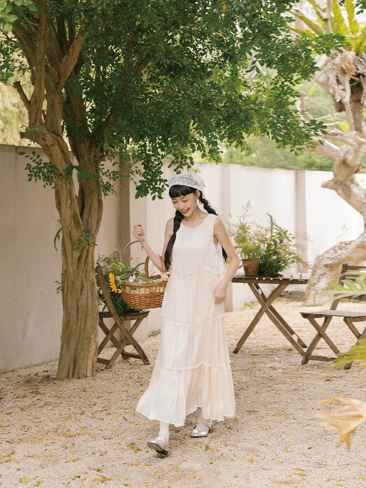 細絲光澤荷葉蛋糕造型OPS｜2色入