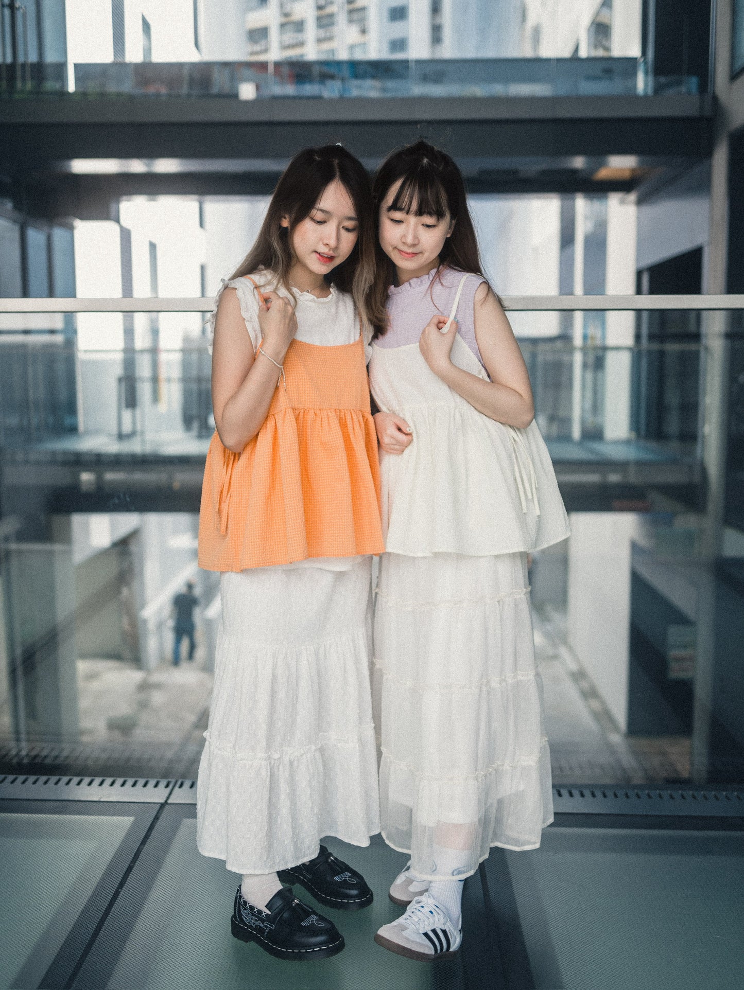 夏日☀️暗格紋側綁帶外搭｜4 colors