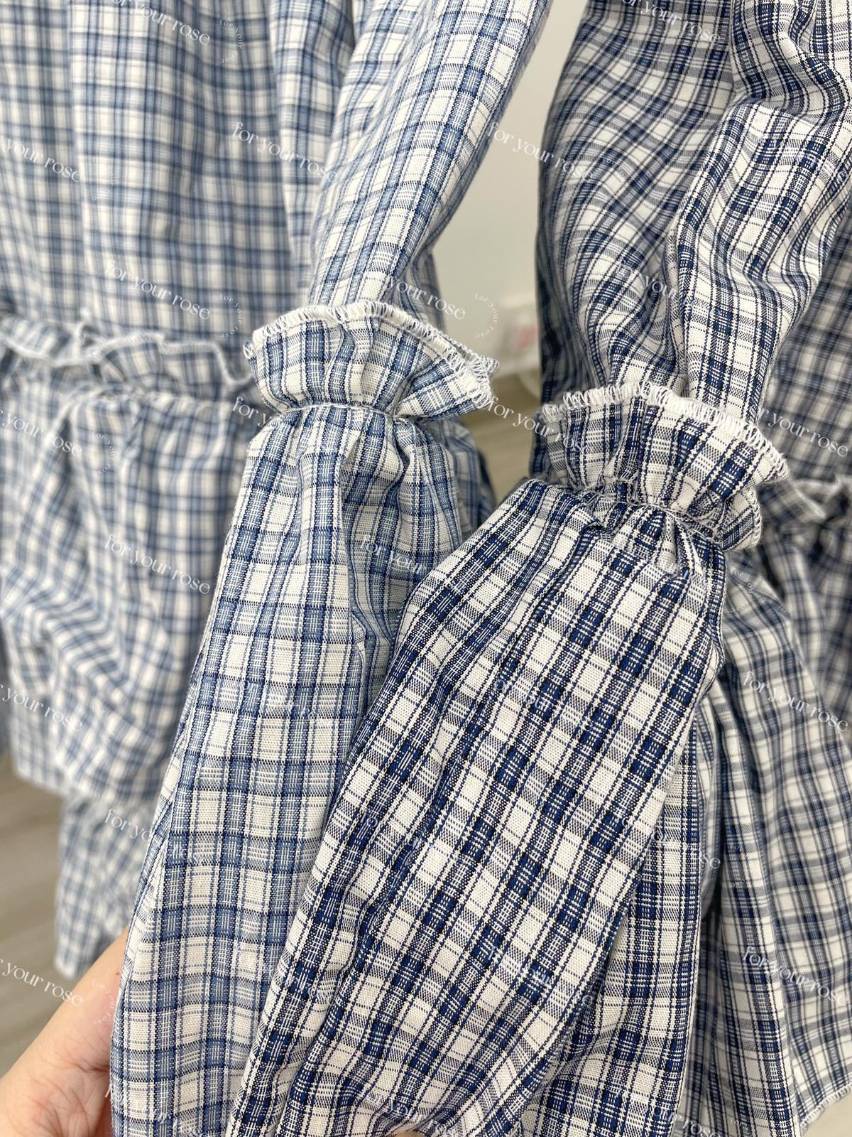 重工！日系格紋層層蛋糕ops｜2色入