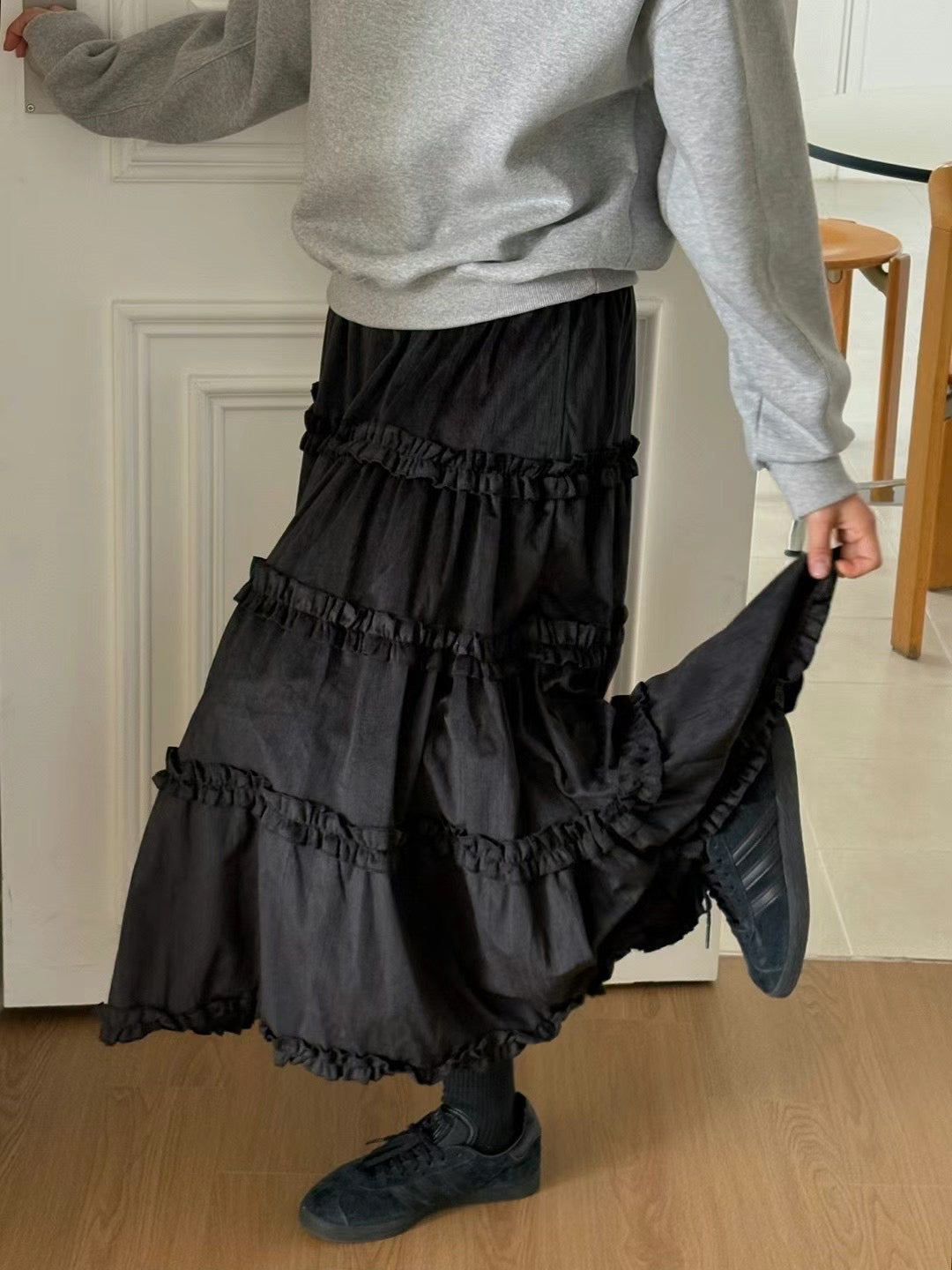 保暖毛底🧣 Ruffle花邊蛋糕裙｜2色入