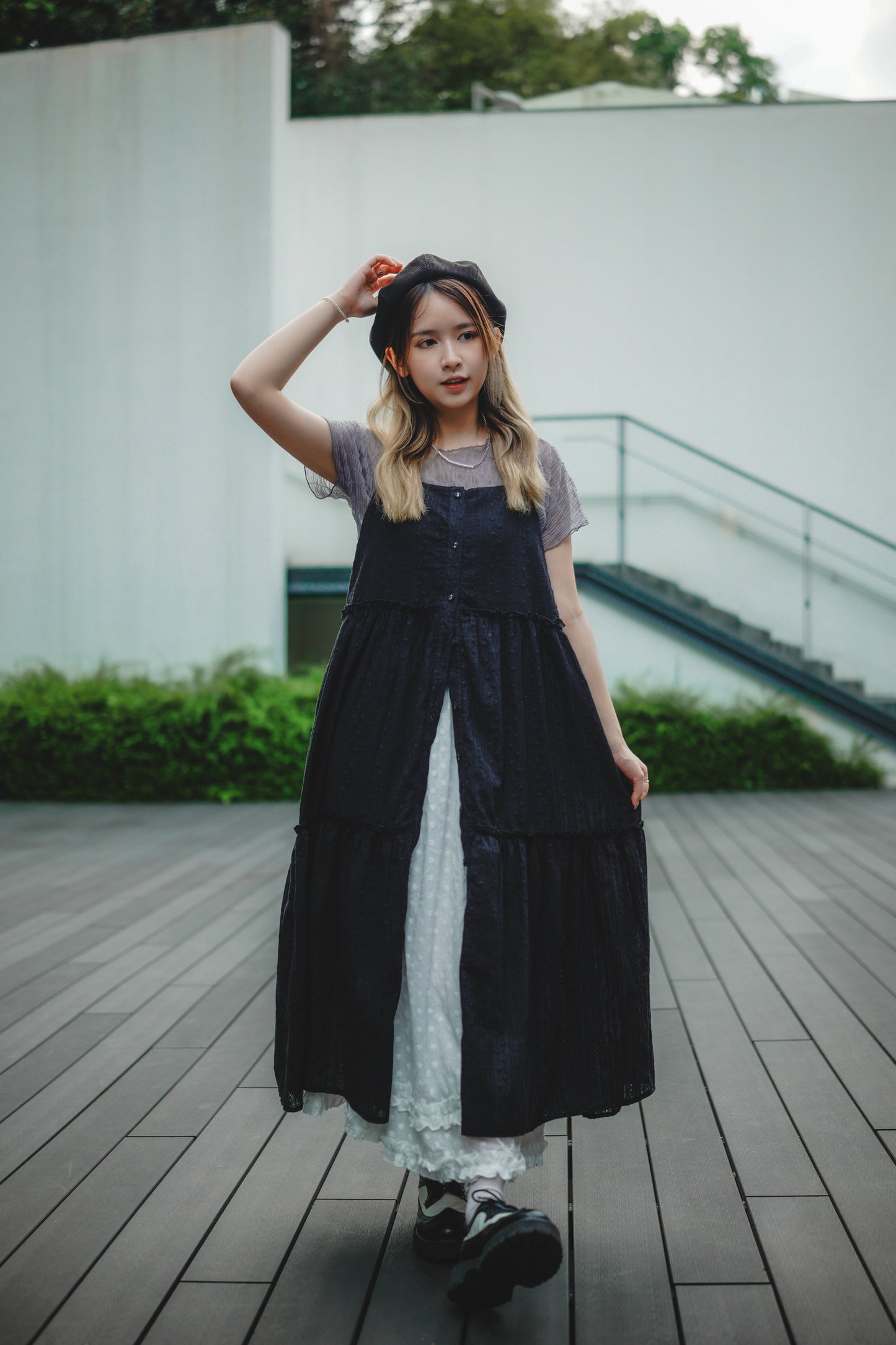 銀扣小通花開鈕OPS｜2色入