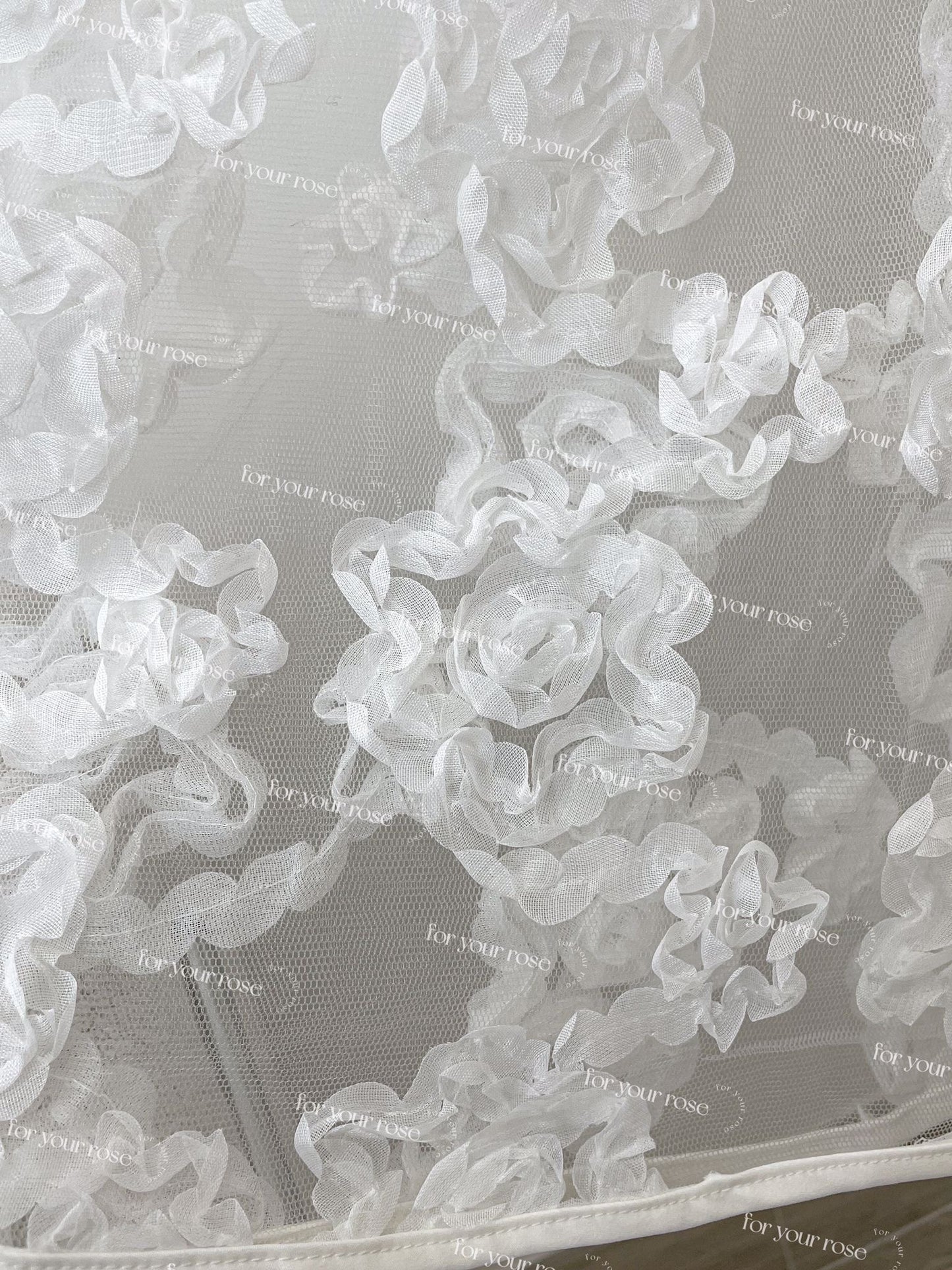 超靚！重工🌸立體花花紗裙｜1色入