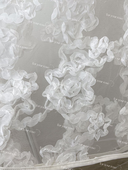 超靚！重工🌸立體花花紗裙｜1色入