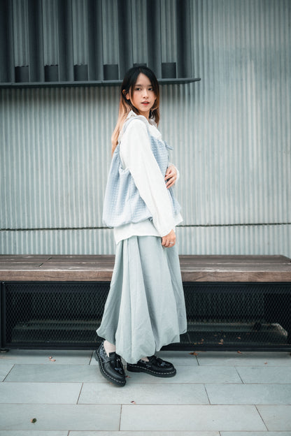 泡泡感索索料花苞裙｜3色入