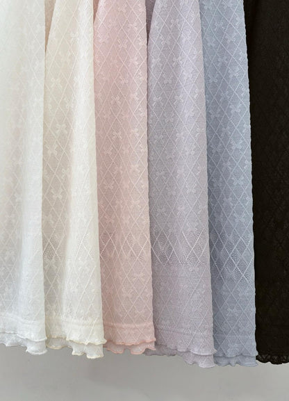 少女心💗菱格蝴蝶結捲邊Top｜6色入