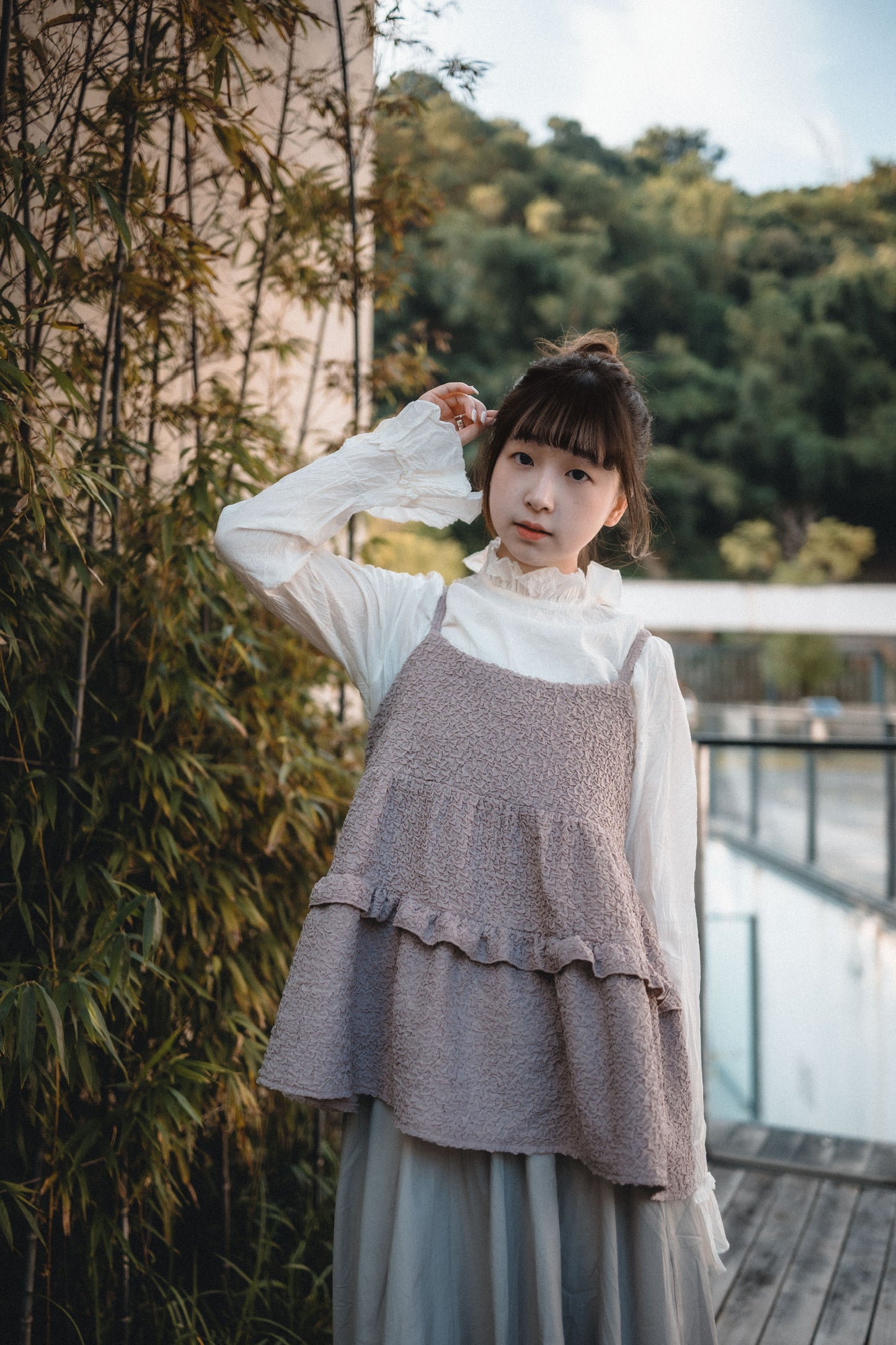 褶褶粒粒RUFFLE綁帶外搭｜4色入