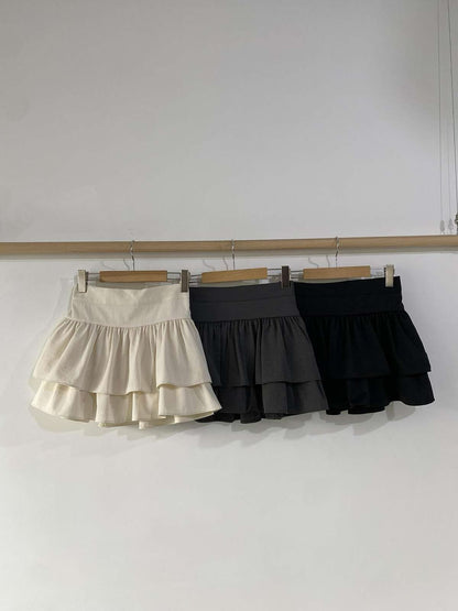 Double Layer Cakey Skirt🧁｜3色入
