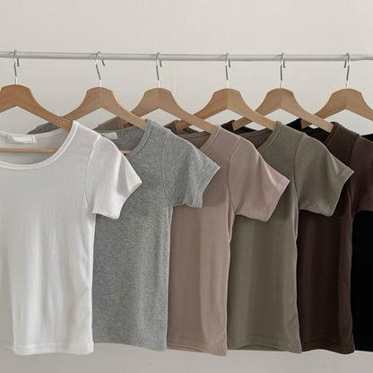買一送一✨ 韓國純色棉質短袖｜6色入