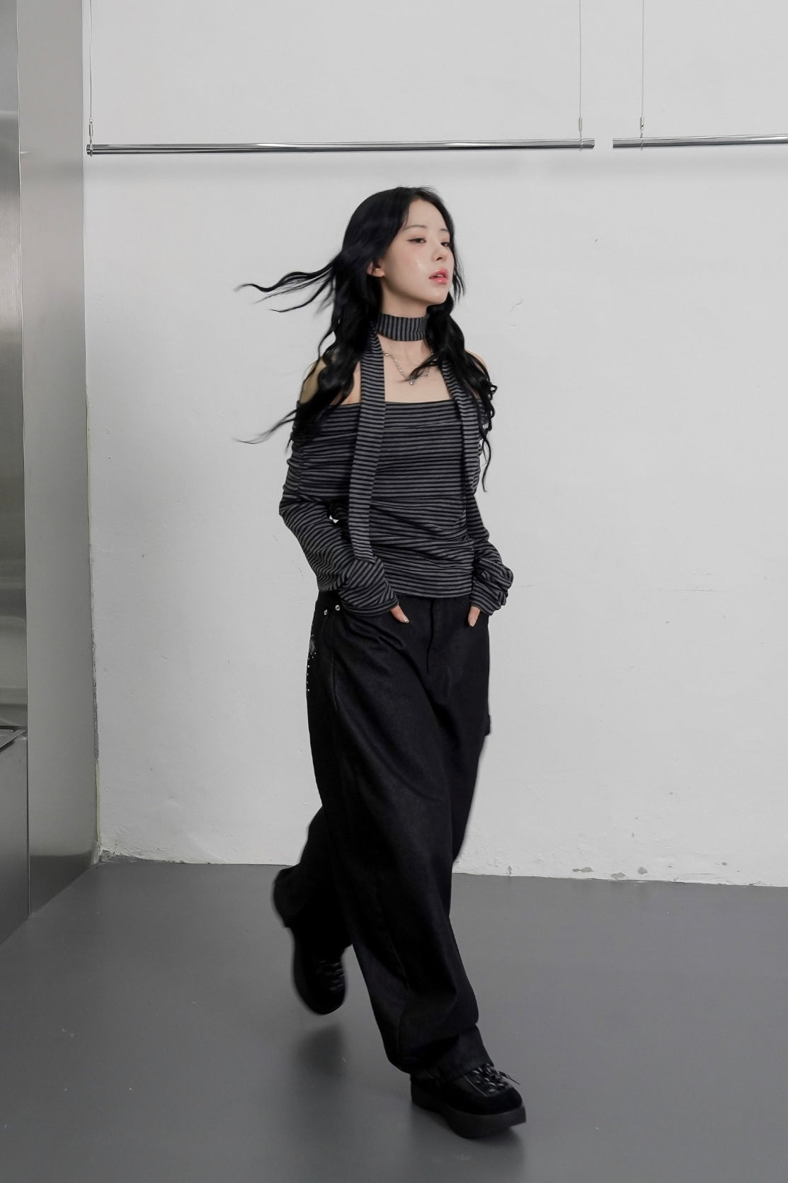 豹紋十字架彎刀褲｜1色入