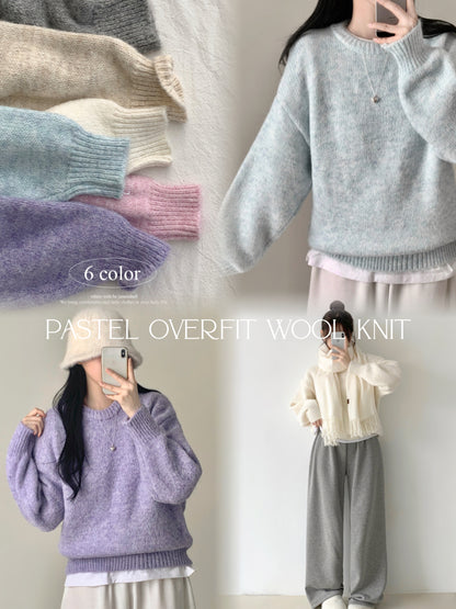 靚色✨ Pastel Overfit Wool Knit | 6色入