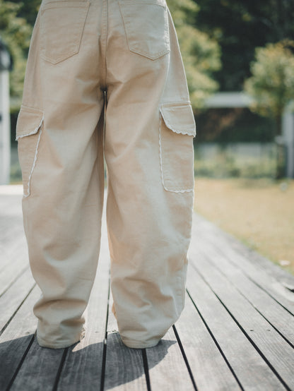 Lace Pocket 氣球褲｜3色入