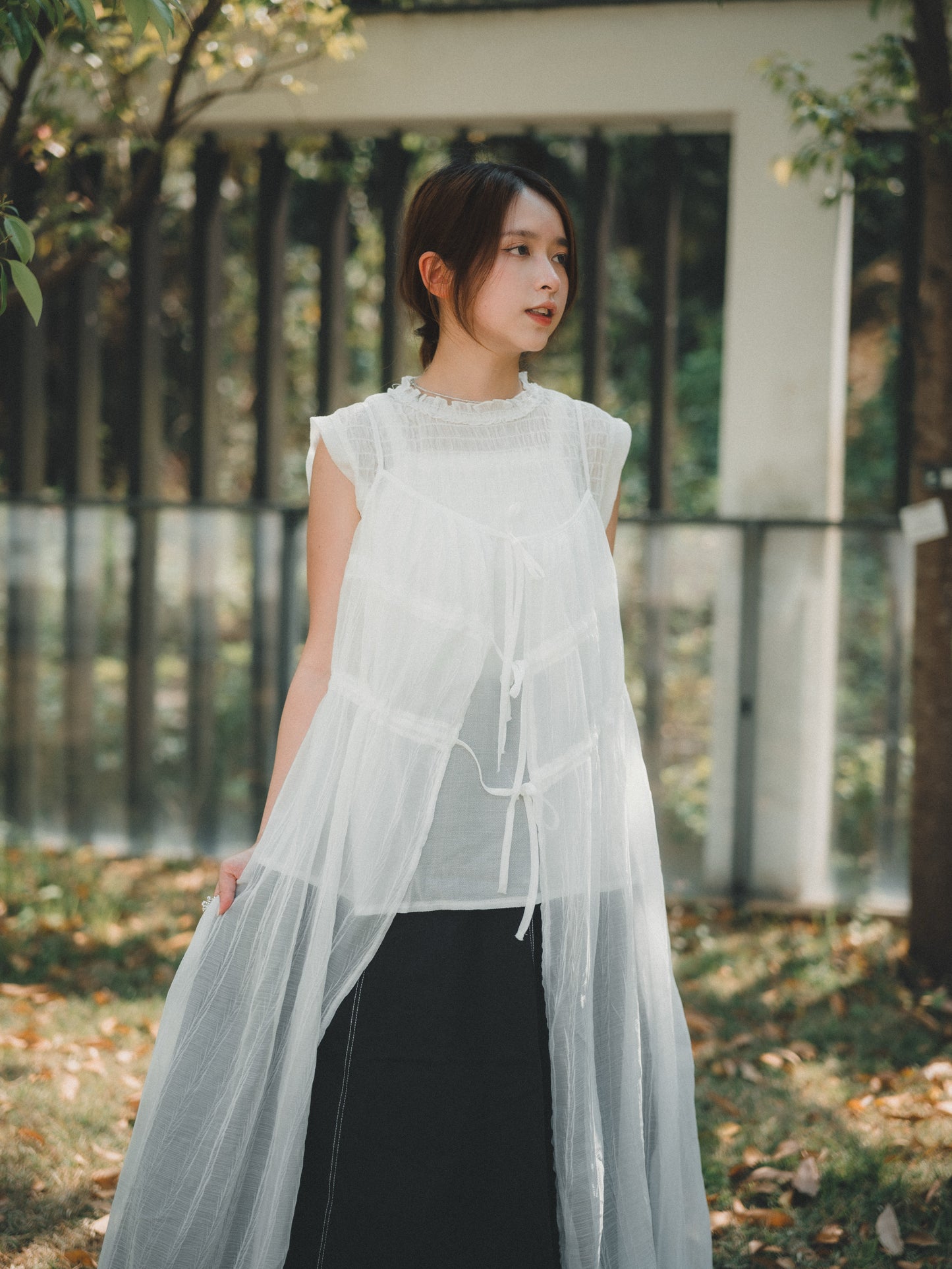 舒服☁️ 皺皺RUFFLE領背心｜4色入