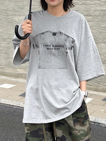 “I Hate T-shirts with Text” TEE｜3色入
