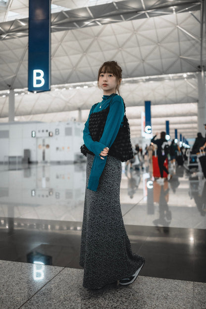 毛毛菱格吊帶背心外搭｜4色入